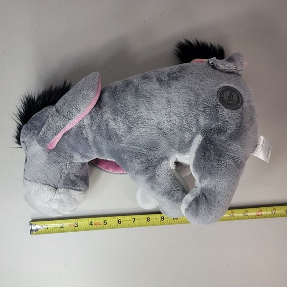 Disney Store MC Eeyore Large Plush Gray 16" Removable Tail Hook Loop Winnie - Picture 11 of 11